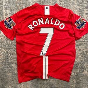 Vintage 2009 Man U Jersey Ronaldo #7 Medium